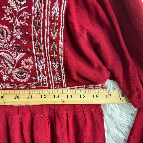 Knox Rose Long Sleeve Embroidered Blouse size M. - Picture 7 of 9